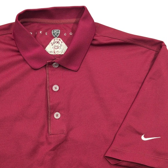Nike Golf Other - Nike Golf‎ Polo Shirt Grand Bear Grand Biloxi Casino Maroon Mens Medium
